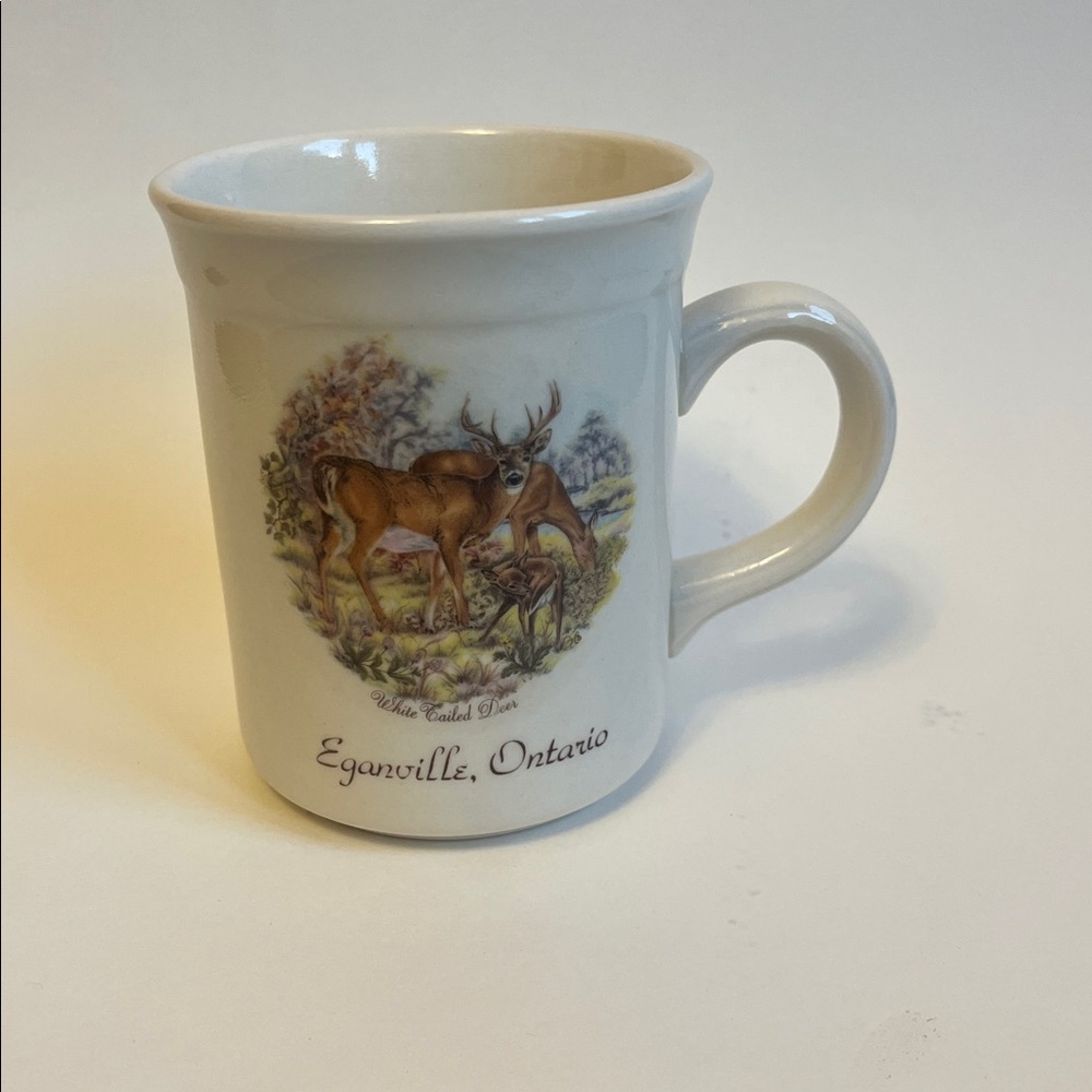 Vintage Eganville Souvenir Mug with Deer Design